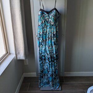 Xhileration Pantsuit/romper floral multicolor with pockets size M